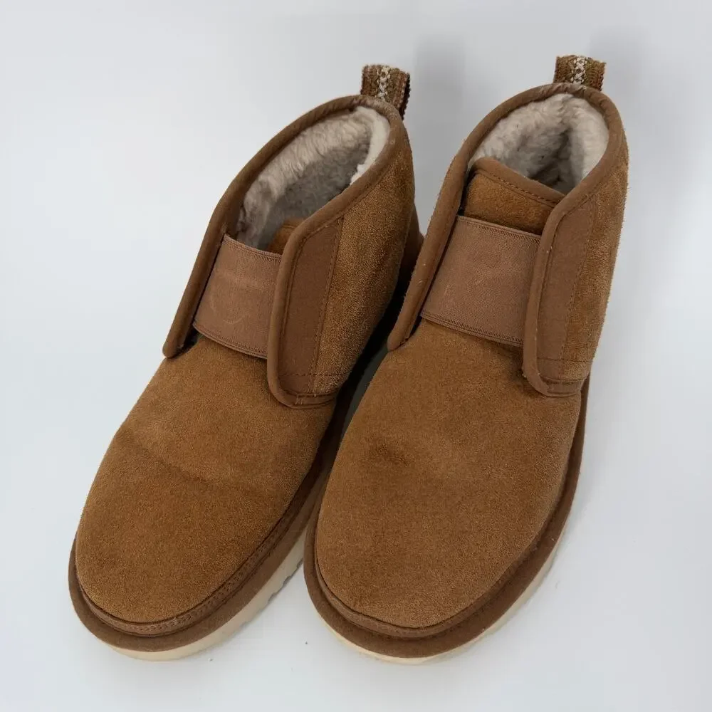 Ugg Men's Chestnut Brown Suede Neumel Flex Casual Boots‎ Size 10 M